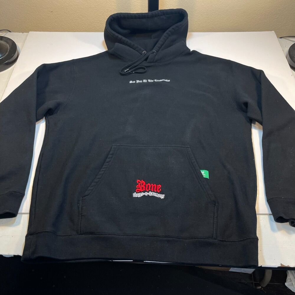 Rare BONE THUG S N HARMONY x SHOE PALACE Hip Hop Hoodie Hooded Sweatshirt XXL